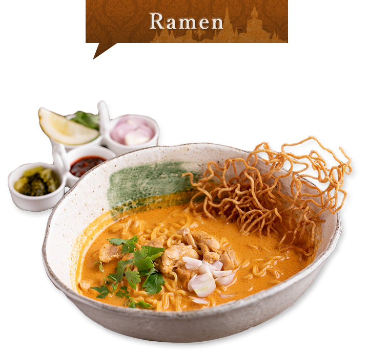 Thai curry ramen